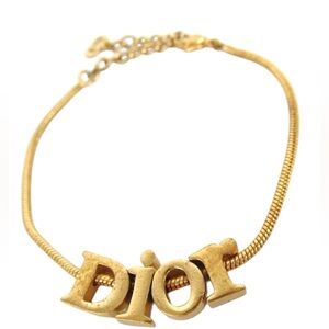 DIOR Gold Letter Bracelet (adjustable)